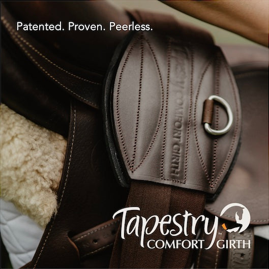Why I designed the Tapestry Comfort Girth on in, the story is Tapestry Equine Products